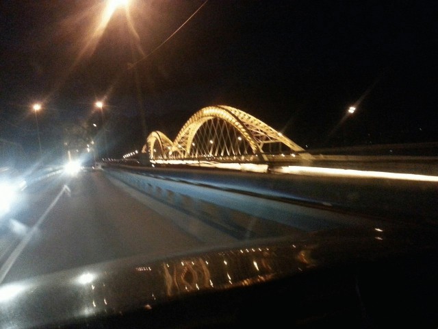 Ночной борский мост